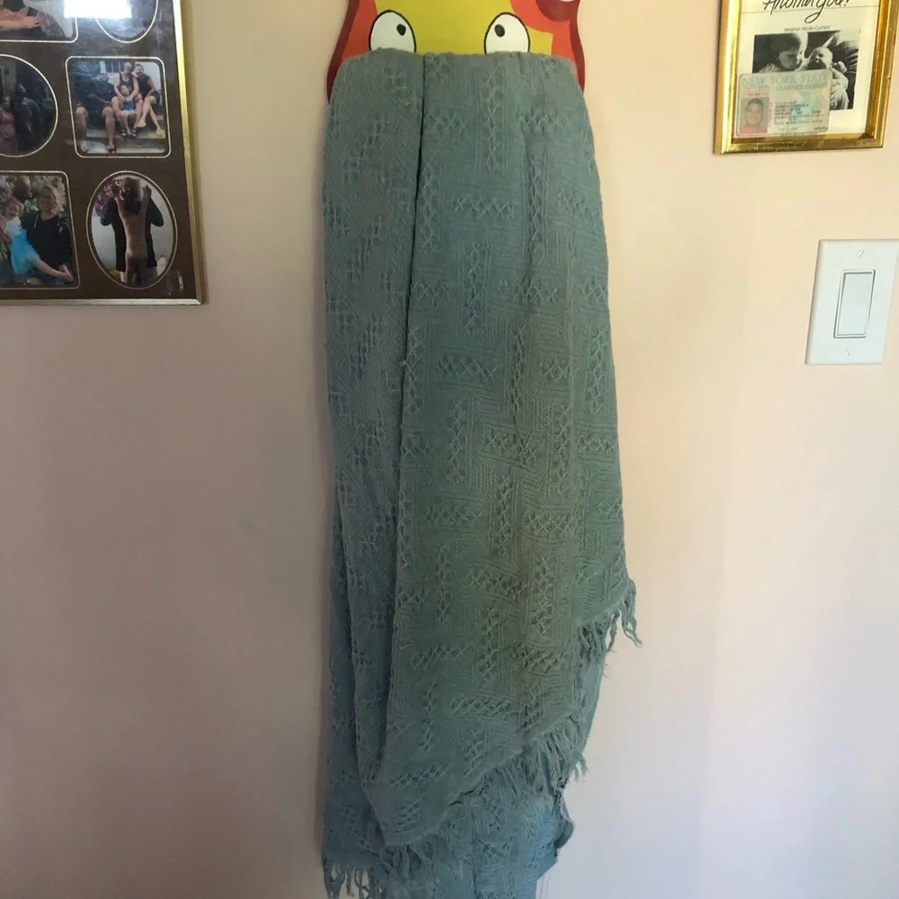 Original Art Calcifer studio Ghibli howls moving castle wood towel holder